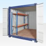 Container Racking – Adjustable, Heavy Duty Two Tier (Single Bay)