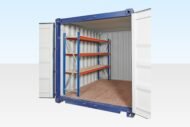 Container Racking – Adjustable, Heavy Duty Three Tier (Single Bay)