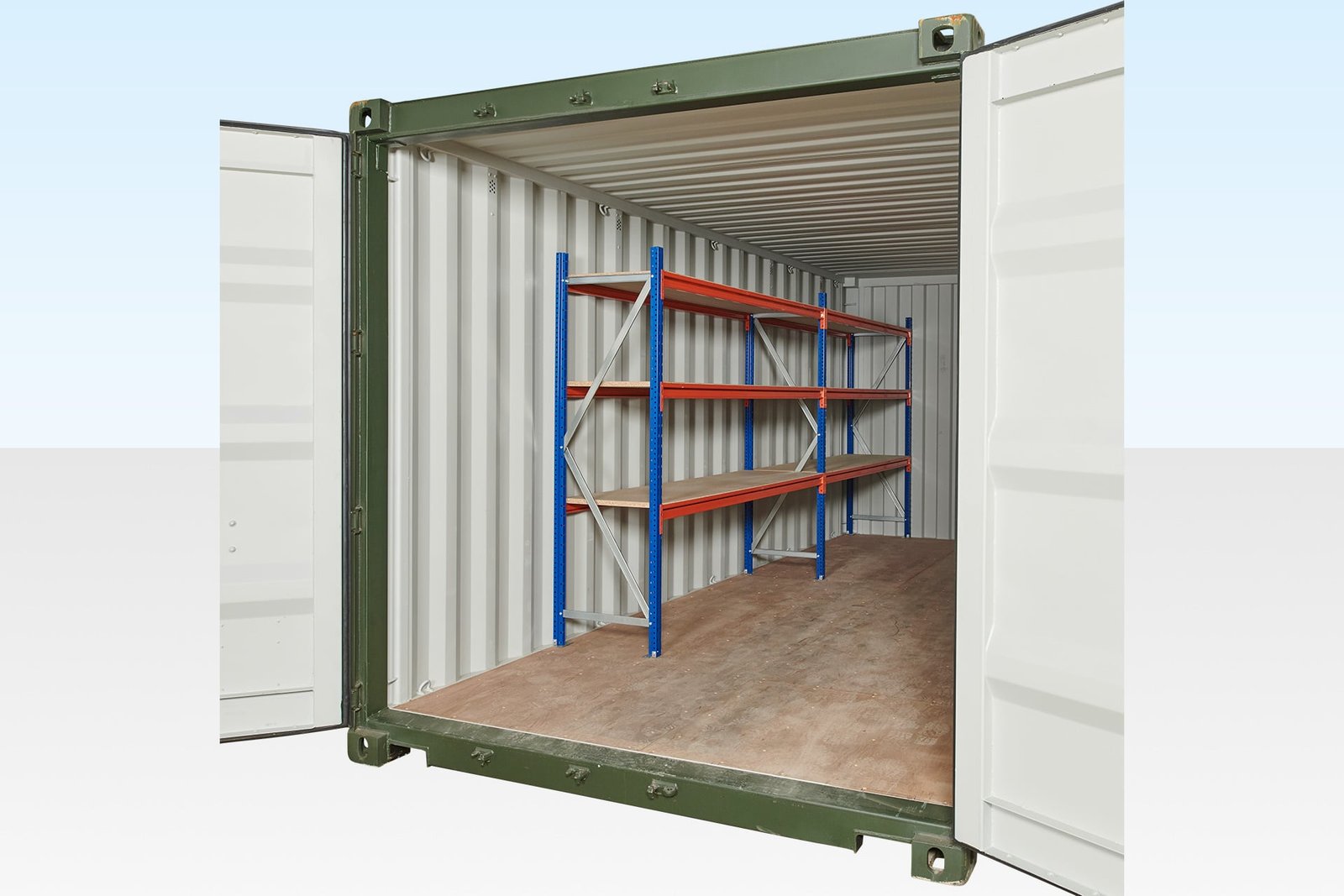 Container Racking – Adjustable, Heavy Duty Three Tier (2 Bays) Container Racking – Adjustable, Heavy Duty Three Tier (2 Bays) - Image 1