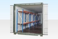 Container Racking – Adjustable, Heavy Duty Two Tier (5 Bays)
