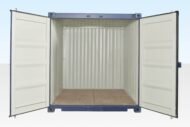 10ft x 8ft Shipping Container (One Trip) Blue (RAL 5013) - Image 2