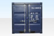 8ft Shipping Container (One Trip) Blue (RAL 5013) - Image 3