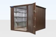 Wood-Effect Flat Packed Storage Container 2m x 2.1m - Image 5