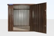Wood-Effect Flat Packed Storage Container 2m x 2.1m - Image 3