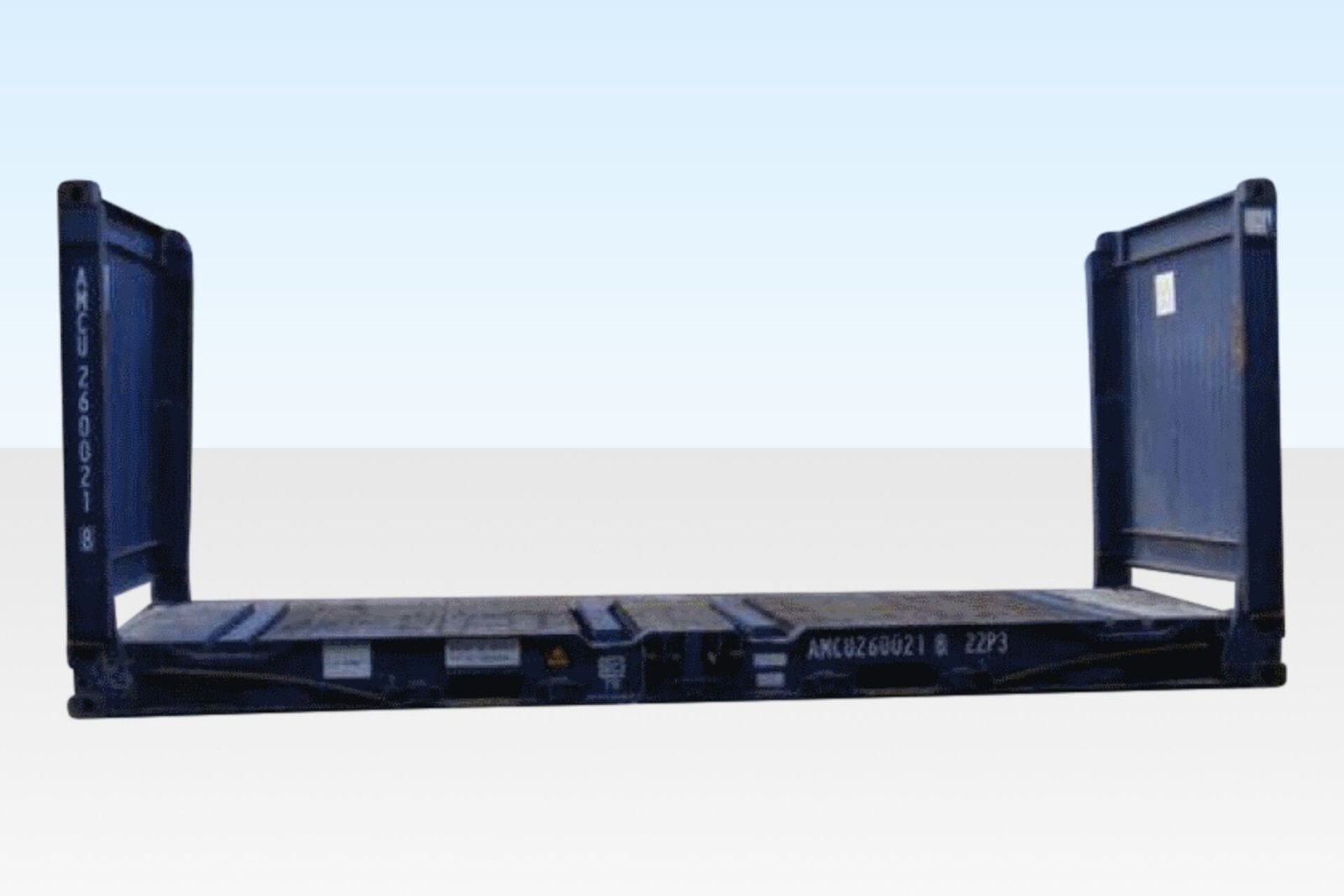 20ft x 8ft Used Shipping Container – Flat-Rack 20ft x 8ft Used Shipping Container – Flat-Rack - Image 1