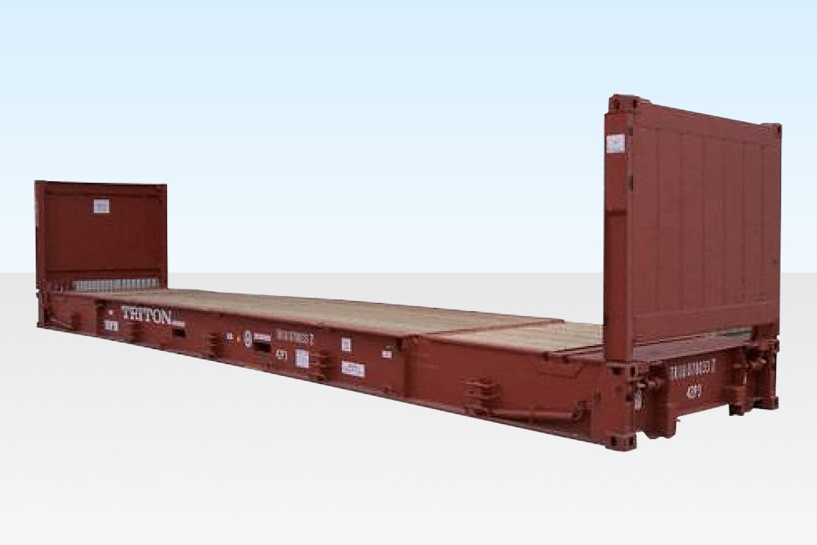 40ft x 8ft Used Shipping Container – Flat-Rack 40ft x 8ft Used Shipping Container – Flat-Rack - Image 1