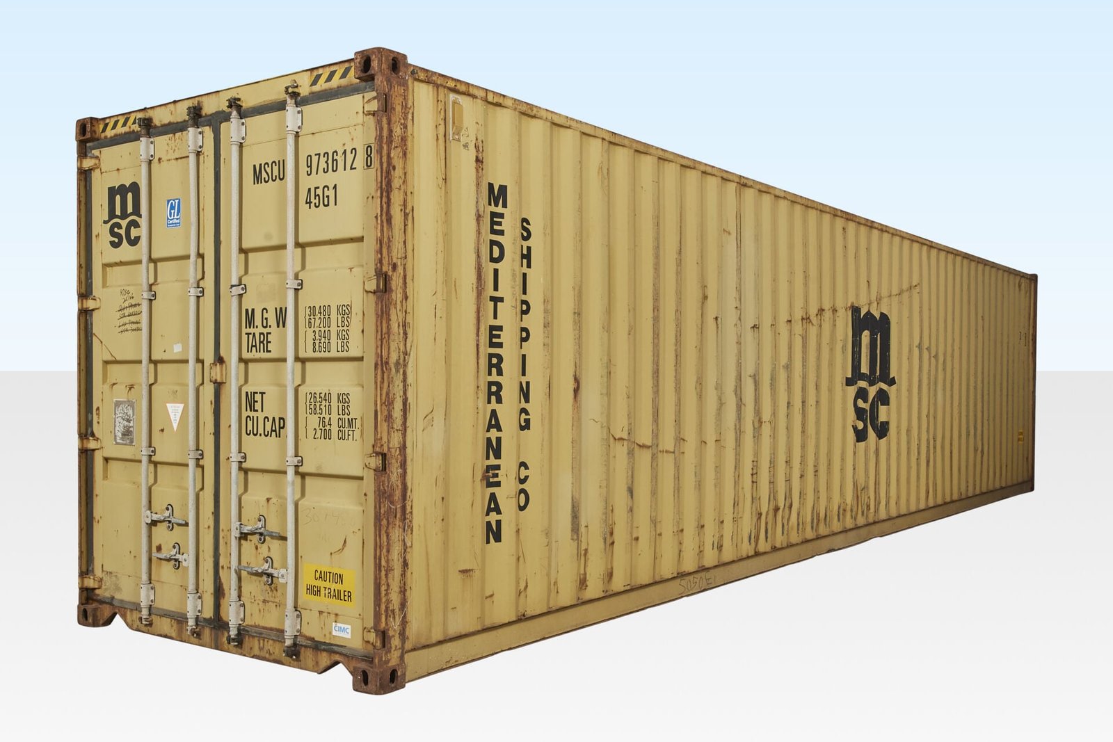 40ft x 8ft Used Shipping Container – High-Cube 40ft x 8ft Used Shipping Container – High-Cube - Image 1