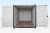 20ft Shipping Container (One Trip) Dark Green (RAL 6007) - Image 3