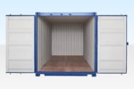 20ft Shipping Container (One Trip) Blue (RAL 5013) - Image 4