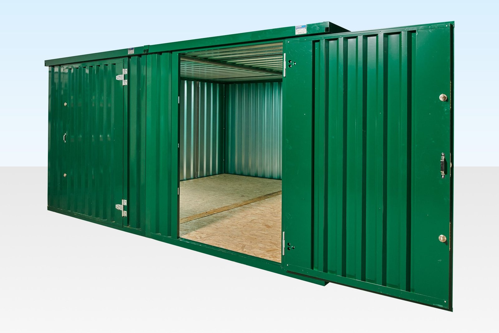 3m x 4.2m Side Linked Flat Pack Container Bundle (Powder Coated) 3m x 4.2m Side Linked Flat Pack Container Bundle (Powder Coated) - Image 1