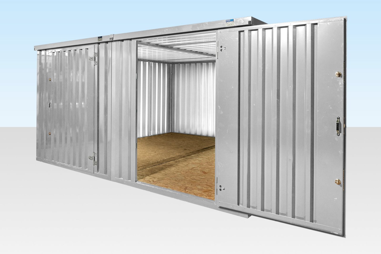 4m x 4.2m Side Linked Flat Pack Container Bundle (Galv) 4m x 4.2m Side Linked Flat Pack Container Bundle (Galv) - Image 1