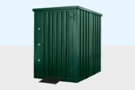Flat Pack Metal Garden Store – Green - Image 4