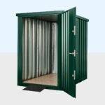 Flat Pack Metal Garden Store – Green