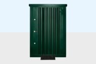 Flat Pack Metal Garden Store – Green - Image 5