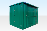Insulated 4m XL Flat Pack Kiosk (RAL6005) – Green - Image 5