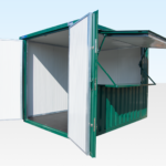 Insulated 4m XL Flat Pack Kiosk (RAL6005) – Green