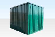 Insulated 3m XL Double Door Flat Pack Store (RAL6005) – Green - Image 2