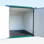Insulated 3m XL Double Door Flat Pack Store (RAL6005) – Green