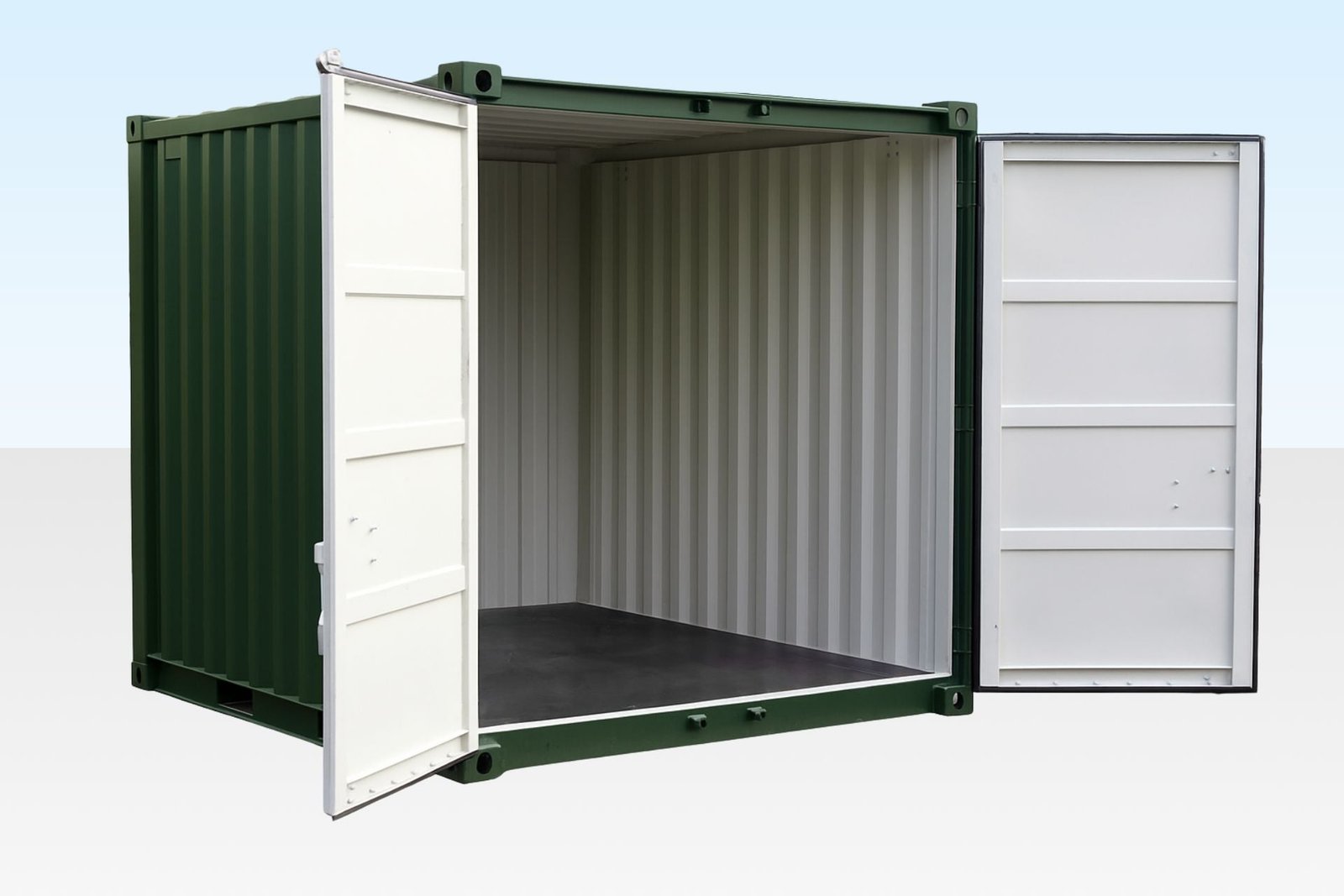 10ft Storage Container New Green (RAL 6007) 10ft Storage Container New Green (RAL 6007) - Image 1