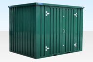 3m Side Door Flat Pack Store – Powder Coated Green - Image 2
