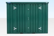3m Side Door Flat Pack Store – Powder Coated Green - Image 3
