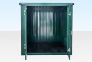 3m Flat Pack Storage Container – Powder Coated Green - Image 3