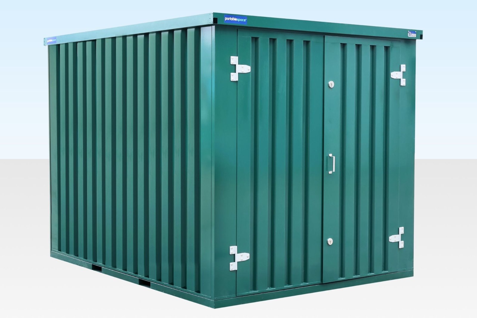 3m Flat Pack Storage Container – Powder Coated Green 3m Flat Pack Storage Container – Powder Coated Green - Image 1