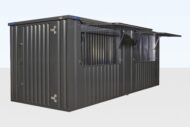6m x 2m End Linked Flat Packed Kiosk Bundle (RAL7015) - Image 2