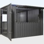 3m x 4.2m Side Linked Flat Packed Kiosk Bundle (RAL7015)