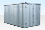 4m Flat Pack Storage Container – Galvalume