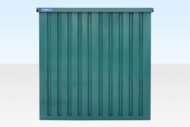 4m Flat Pack Storage Container – Powder Coated Green - Image 5