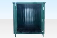 4m Flat Pack Storage Container – Powder Coated Green - Image 3