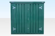 4m Flat Pack Storage Container – Powder Coated Green - Image 4