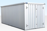 6m Flat Pack Storage Container – Galvalume