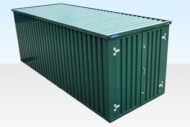 6m Flat Pack Storage Container – Powder Coated RAL6005 - Image 3