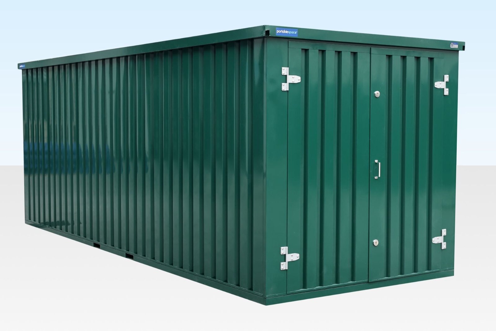 6m Flat Pack Storage Container – Powder Coated RAL6005 6m Flat Pack Storage Container – Powder Coated RAL6005 - Image 1