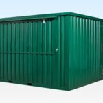 4m x 4.2m Side Linked Flat Packed Kiosk Bundle (RAL6005)