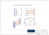 Container Racking – Adjustable, Heavy Duty Two Tier (Single Bay) - Image 4