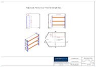 Container Racking – Adjustable, Heavy Duty Three Tier (Single Bay) - Image 3
