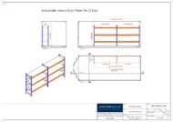 Container Racking – Adjustable, Heavy Duty Three Tier (2 Bays) - Image 3