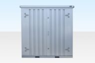 2m Flat Pack Storage Container – Galvalume
