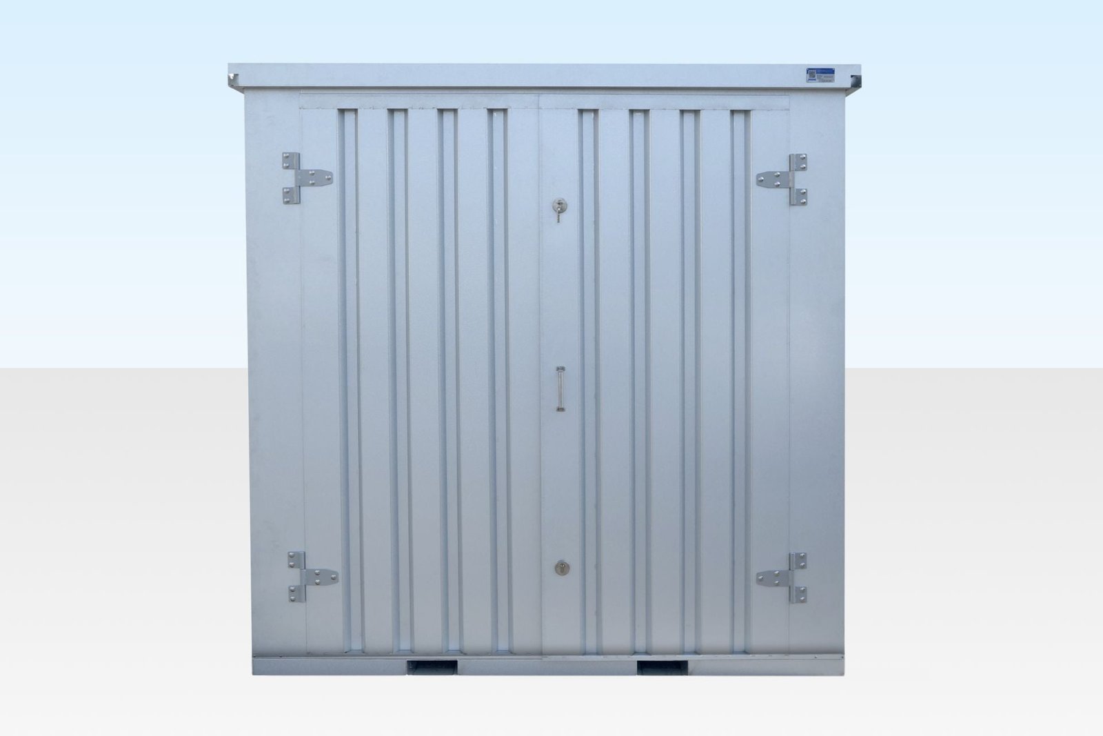 2m Flat Pack Storage Container – Galvalume 2m Flat Pack Storage Container – Galvalume - Image 1