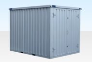 3m Flat Pack Storage Container – Galvalume