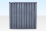 3m Flat Pack Storage Container – Powder Coated Grey - Image 4