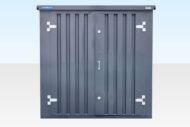 3m Flat Pack Storage Container – Powder Coated Grey - Image 3