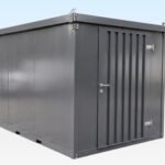 Insulated 3m Flat Pack Store (RAL7015) – Grey