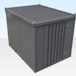 Insulated 4m Flat Pack Store (RAL7015) – Grey