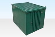 Insulated 3m Flat Pack Store (RAL6005) – Green - Image 2