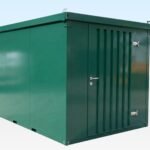 Insulated 3m Flat Pack Store (RAL6005) – Green