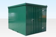 Insulated 3m Flat Pack Store (RAL6005) – Green